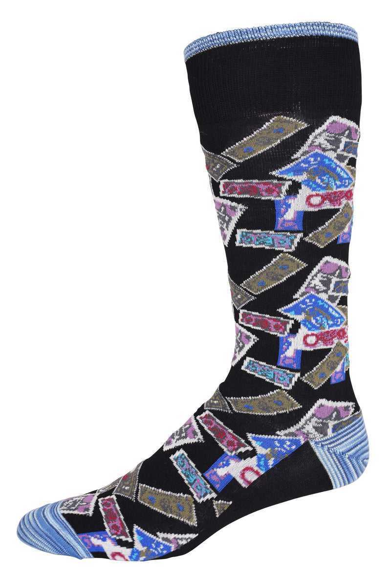 Robert Graham The Heist Sock Black | 68947WVSP