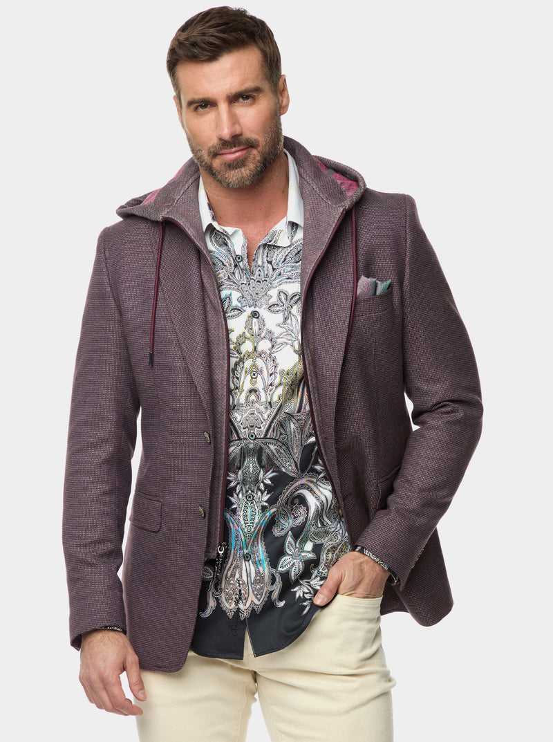 Robert Graham The Jetset Iii Woven Sport Coat Bordeaux | 71658DFNZ