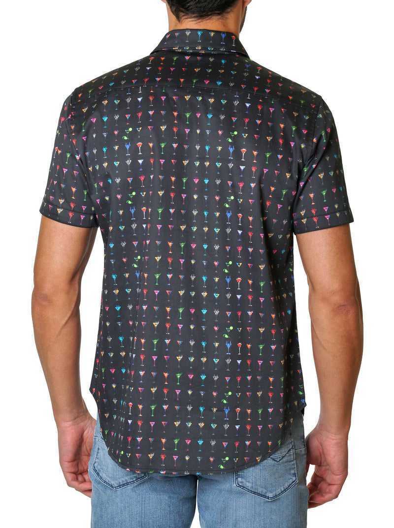 Robert Graham The Martini 2 Short Sleeve Shirt Black | 60175AYWU