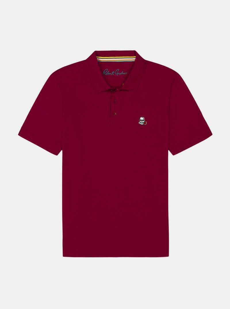 Robert Graham The Player Polo Burgundy | 41637PIHF