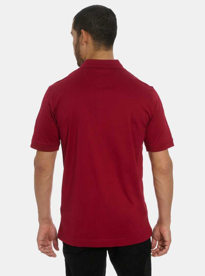 Robert Graham The Player Polo Burgundy | 41637PIHF