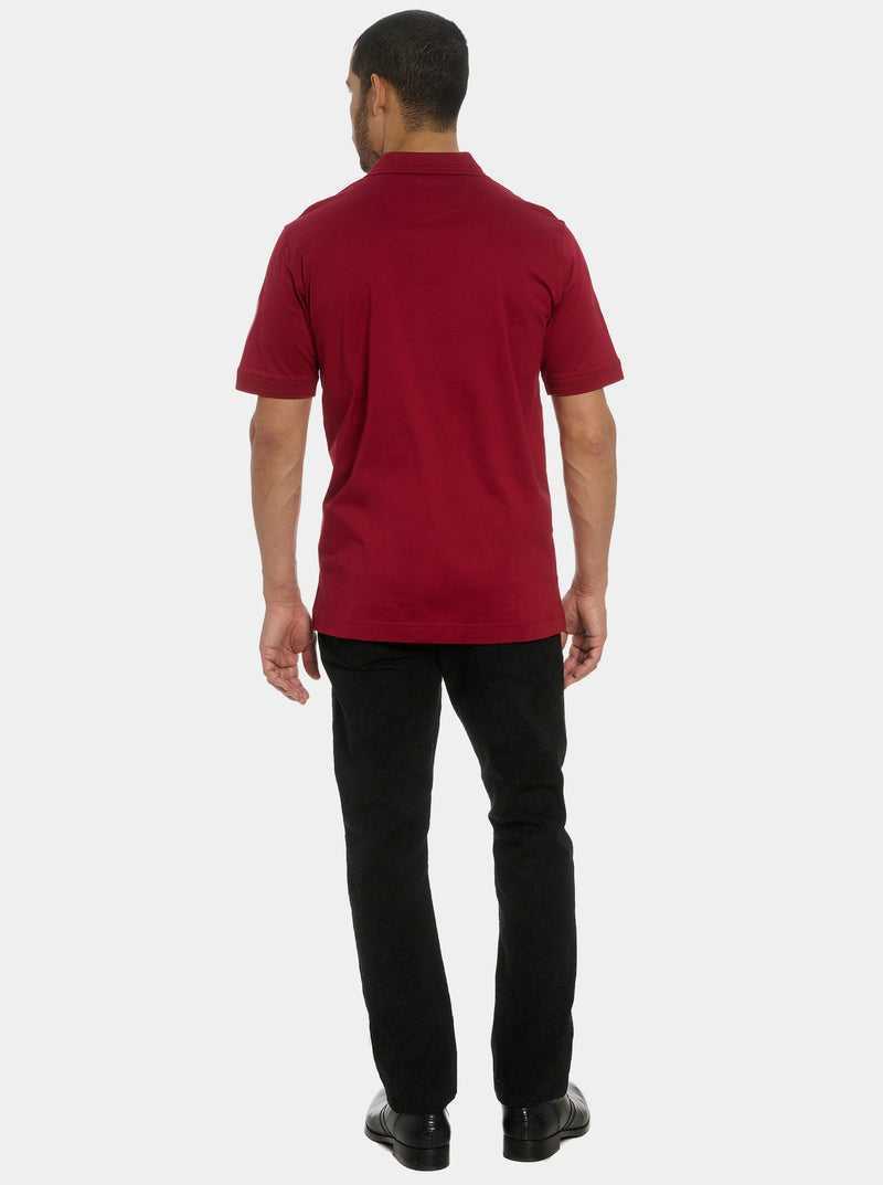 Robert Graham The Player Polo Burgundy | 41637PIHF