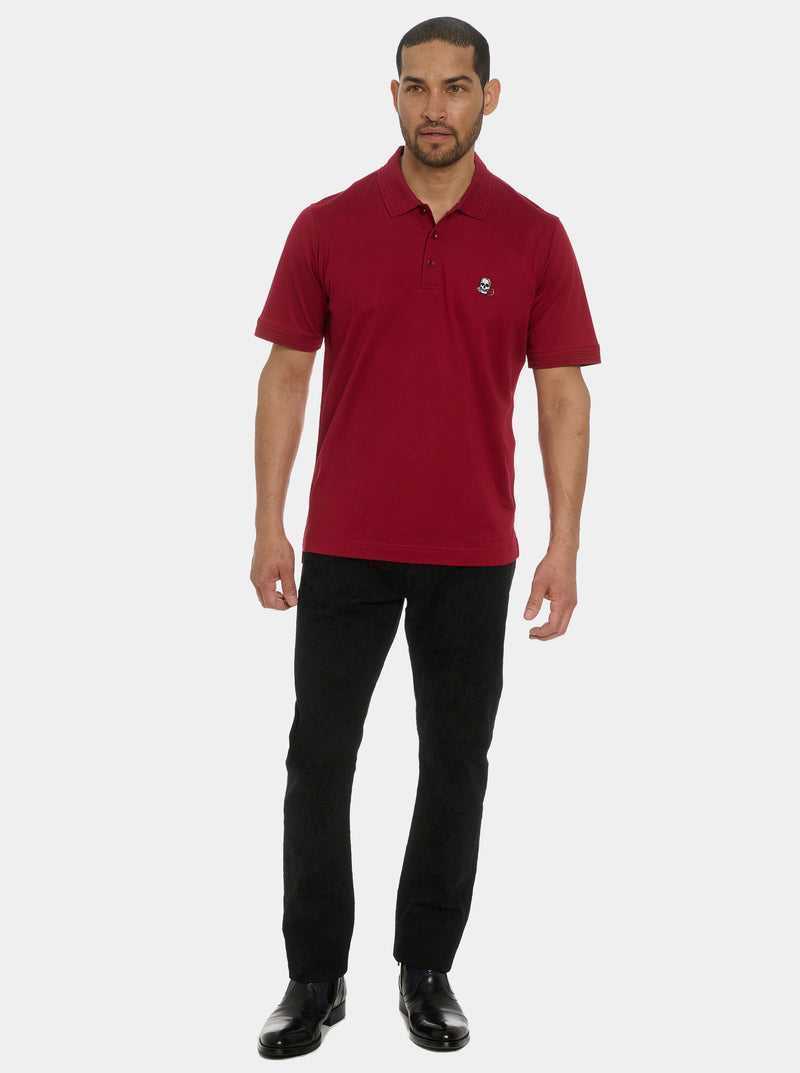 Robert Graham The Player Polo Burgundy | 41637PIHF