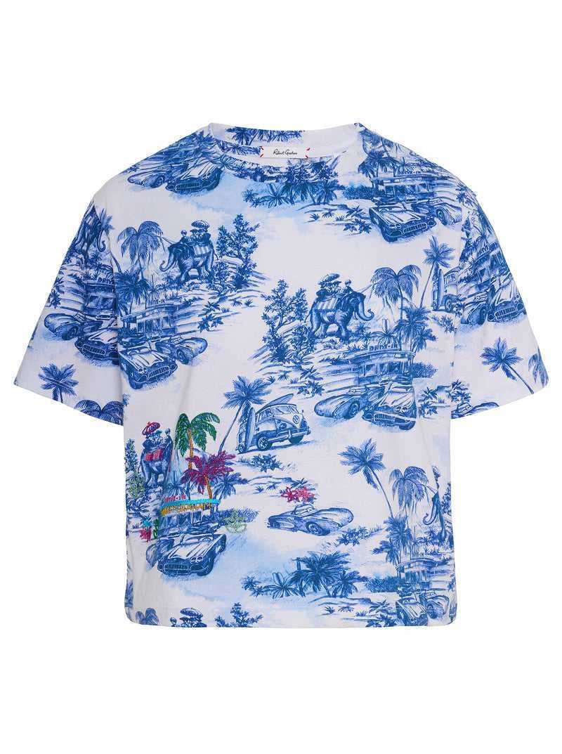 Robert Graham Toile De Joy T-shirt Blue | 87031OLUJ