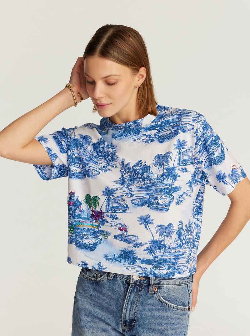 Robert Graham Toile De Joy T-shirt Blue | 87031OLUJ