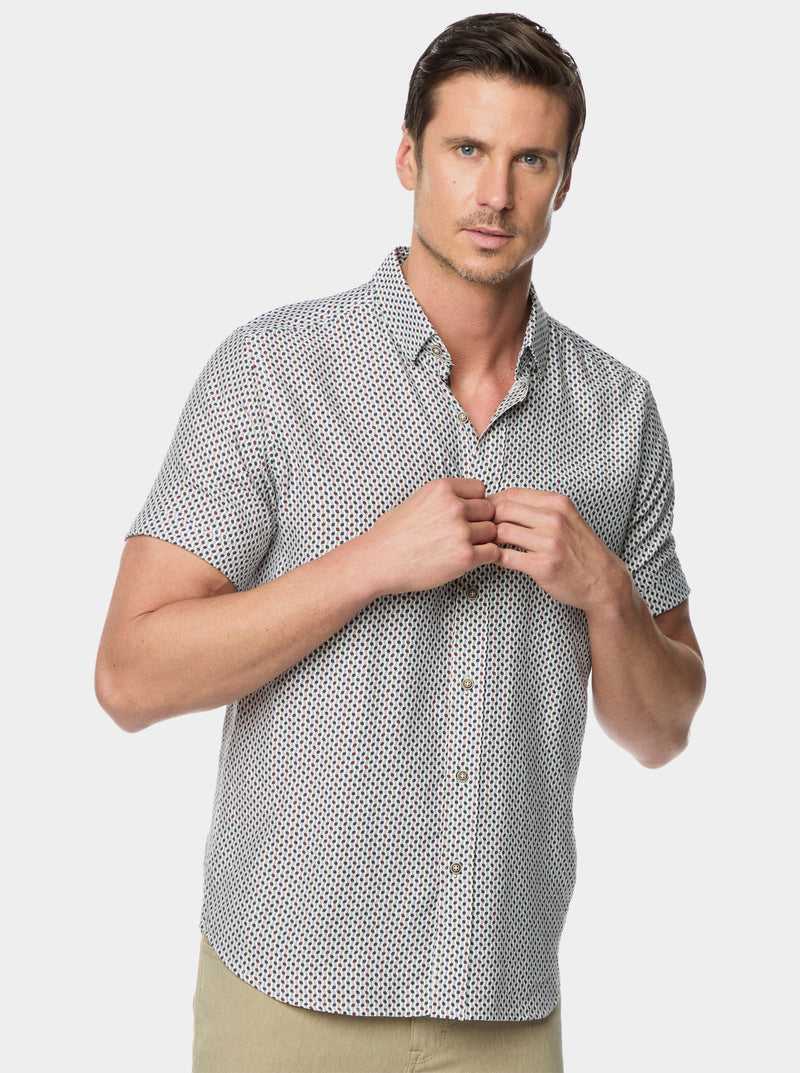 Robert Graham Trego Short Sleeve Button Down Shirt Multi | 40875COBQ