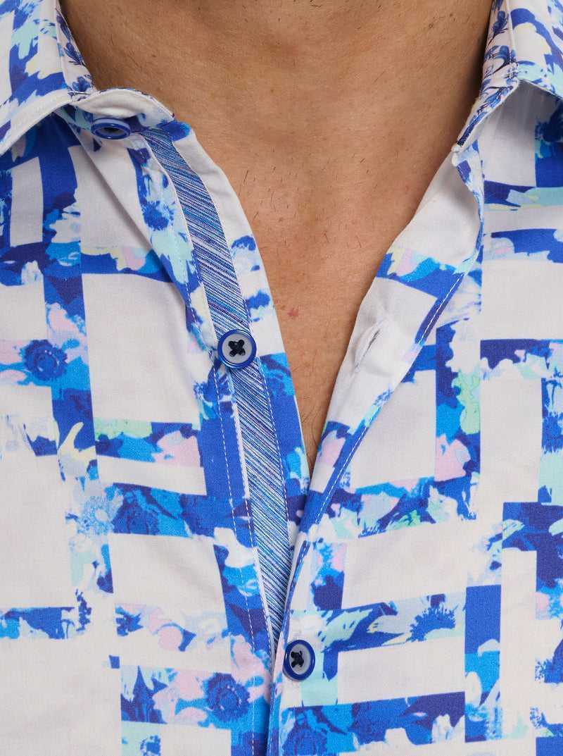 Robert Graham Triton Long Sleeve Button Down Shirt Big Blue | 49352XKGU