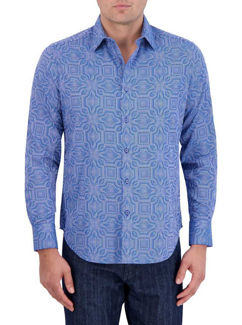 Robert Graham Voyage Long Sleeve Button Down Shirt Blue | 29856THEY