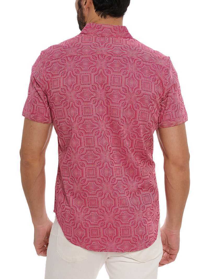 Robert Graham Voyage Short Sleeve Button Down Shirt Pink | 36927STUR