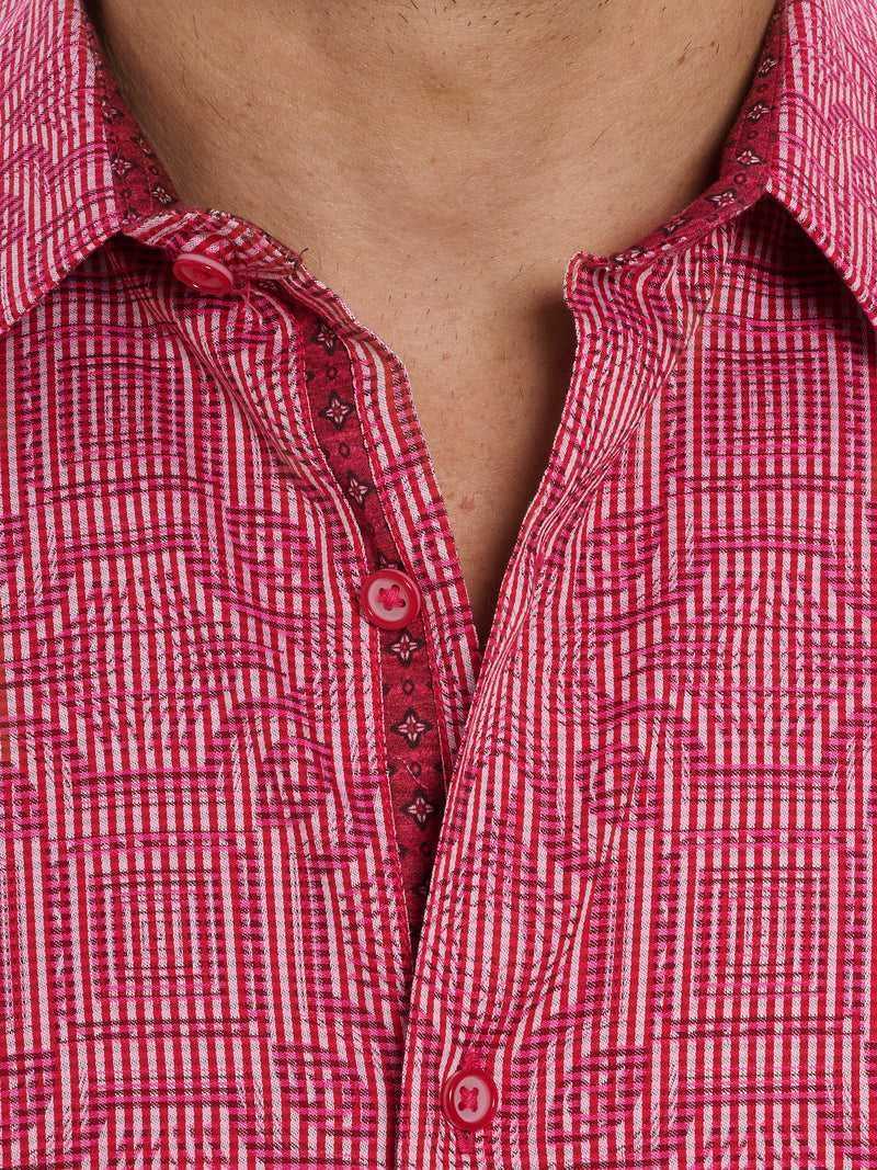 Robert Graham Voyage Short Sleeve Button Down Shirt Pink | 36927STUR