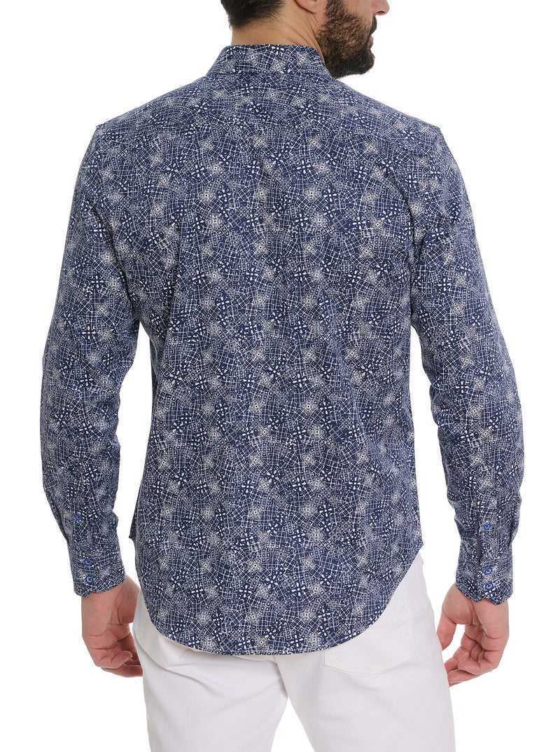 Robert Graham Walpon Long Sleeve Button Down Shirt Blue | 06317TWZO