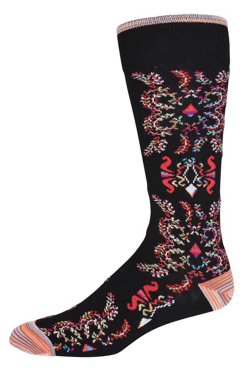 Robert Graham Warsaw Sock Black | 57413UEYM