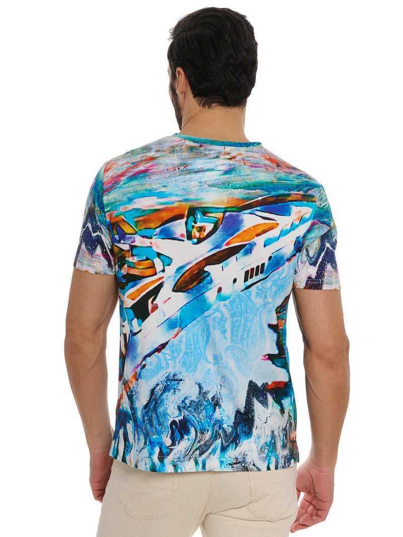 Robert Graham Yacht Trip T-shirt Multi | 20341MOHR