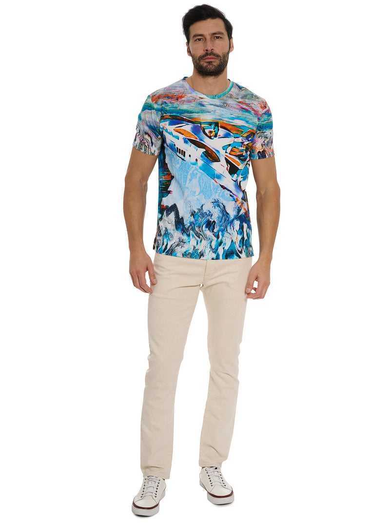 Robert Graham Yacht Trip T-shirt Multi | 20341MOHR