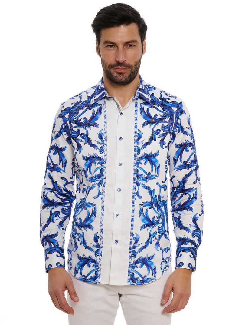 Robert Graham Zuma Long Sleeve Button Down Shirt Blue | 98356WJTM